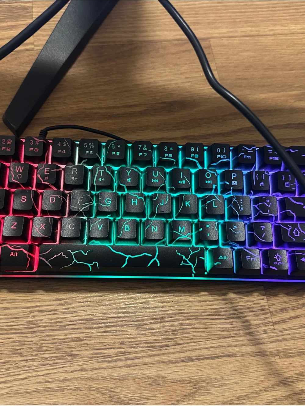RGB Gaming Keyboard and Wired Mouse Combo - Black